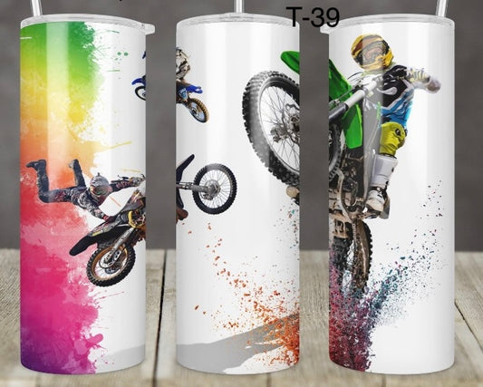 Tumbler 20 onces motocross