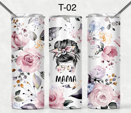 Tumbler 20 onces Mama floral