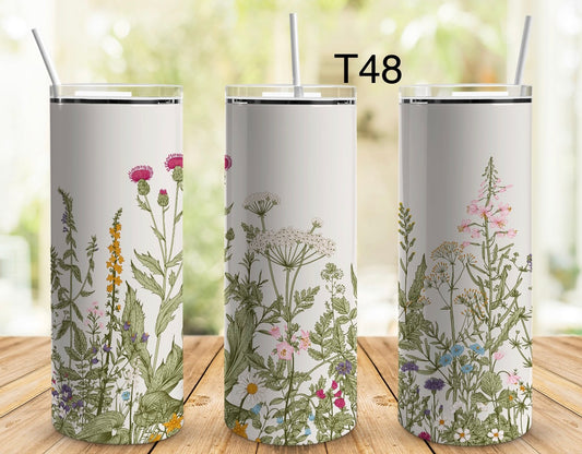 Tumbler 20 onces fleurs sauvages