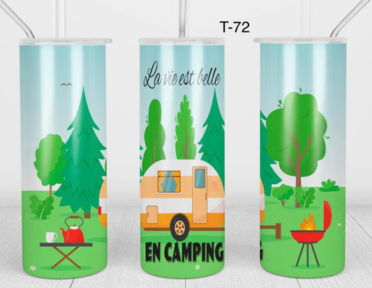 Tumbler 20 onces camping 2