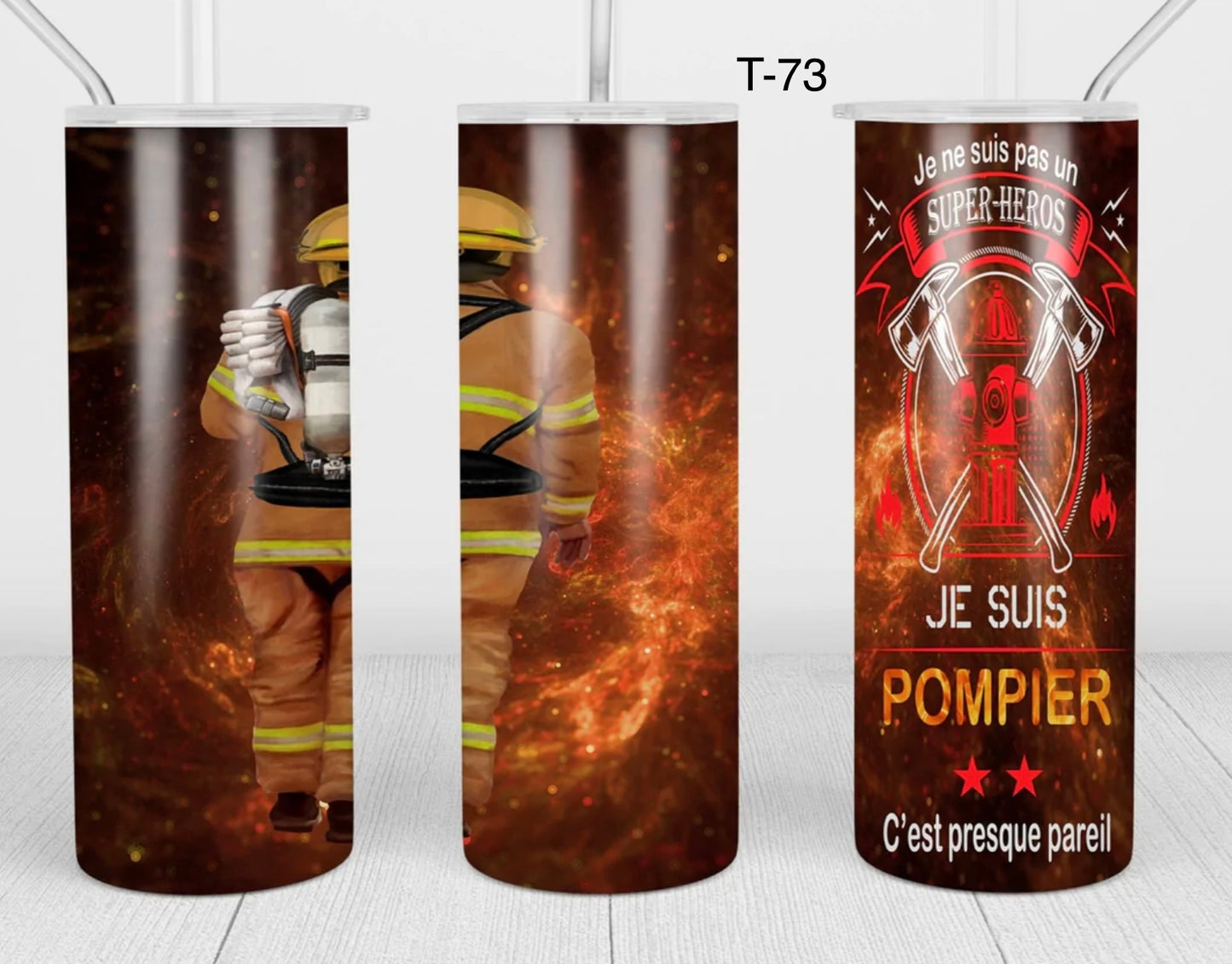 Tumbler 20 onces pompier