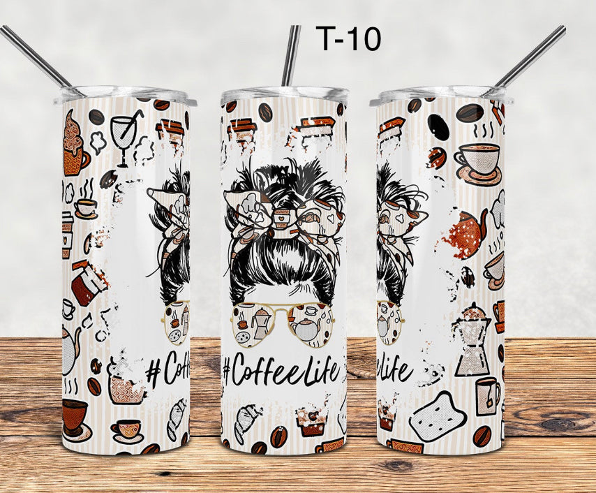 Tumbler 20 onces coffee life