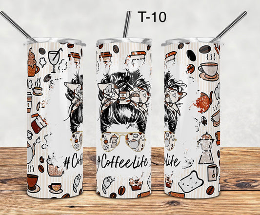 Tumbler 20 onces coffee life